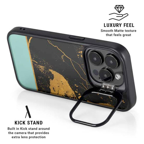 Chunky Marble iPhone 16 Pro Kickstand Case